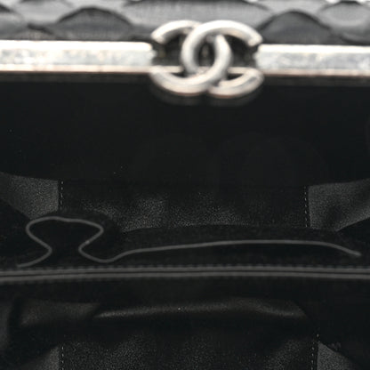 Chanel Snakeskin Box Kisslock Crosssbody Black 6 of 14