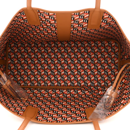 MCM Visetos Large Liz Reversible Shopper Tote Cognac 6 of 19