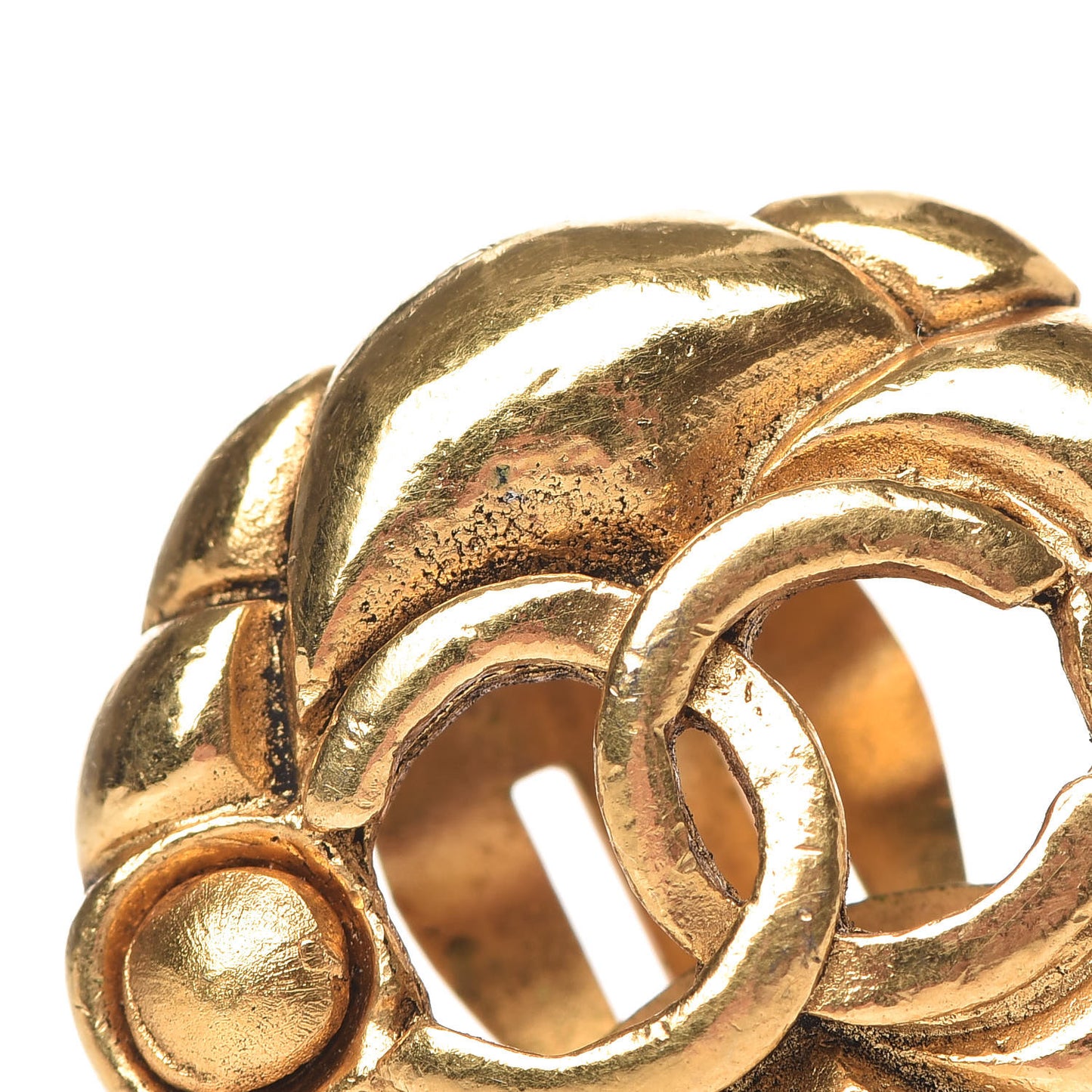 CC Clip On Earrings Gold