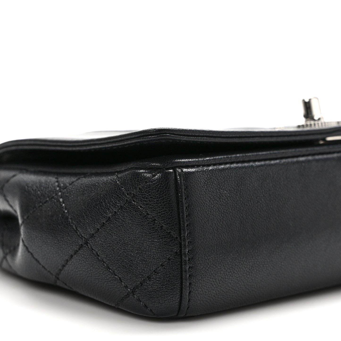 Sheepskin Quilted Medium Vintage Mademoiselle Flap Black