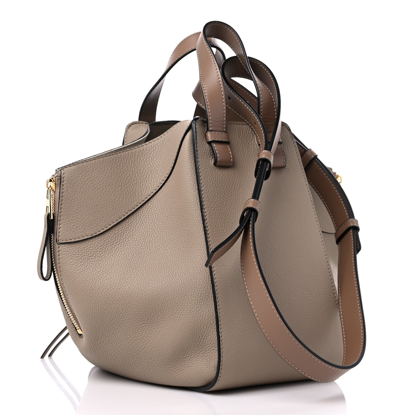 Calfskin Small Hammock Shoulder Bag Sand Mink