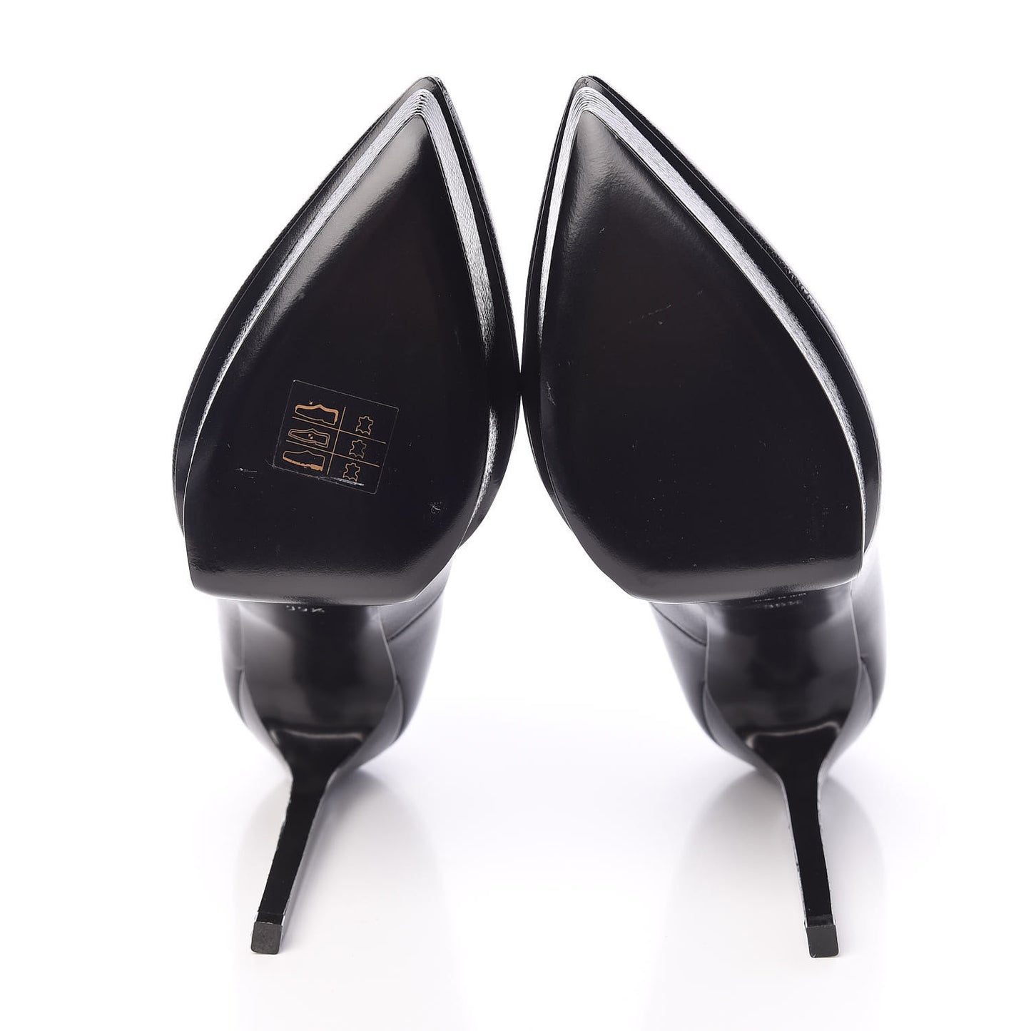 Pebbled Patent Calfskin Janis 105 Platform Pumps 39.5 Black