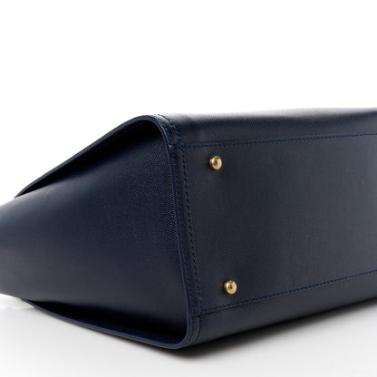 Chanel Caviar Small Studded Deauville Tote Navy 9 of 10