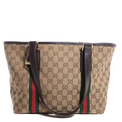 Gucci Monogram Jolicoeur Medium Tote Dark Brown 1 of 8