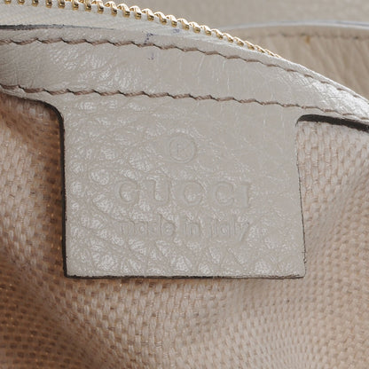 Gucci Pebbled Calfskin Large Soho Shoulder Bag Off White 7 of 10