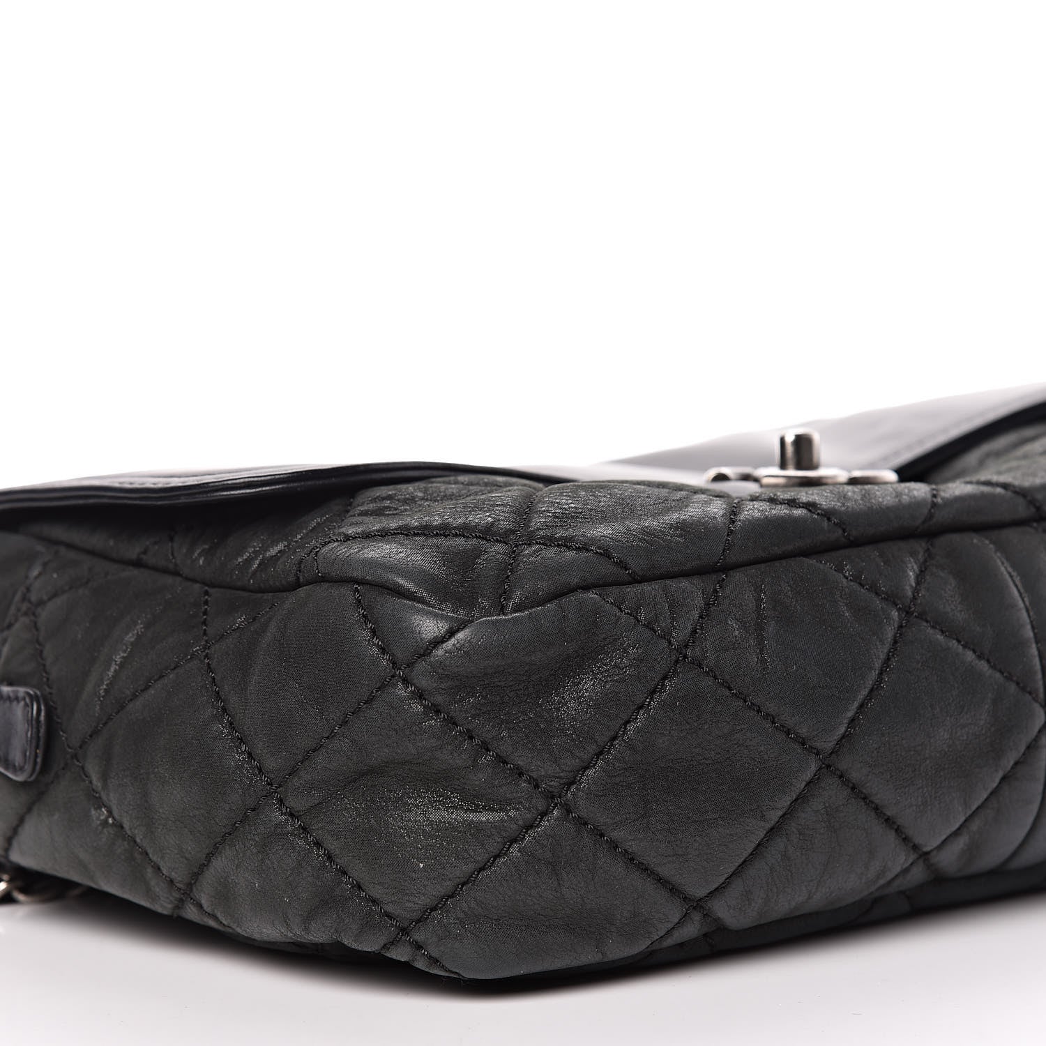 Chanel Iridescent Calfskin Medium In the Mix Flap Black 14 of 17