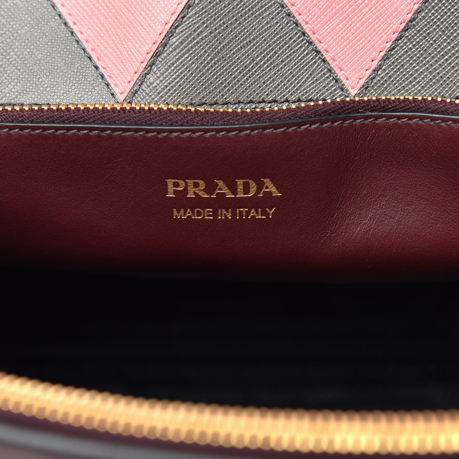 Prada Saffiano Greche Medium Paradigme Bag Granato Petalo 6 of 9