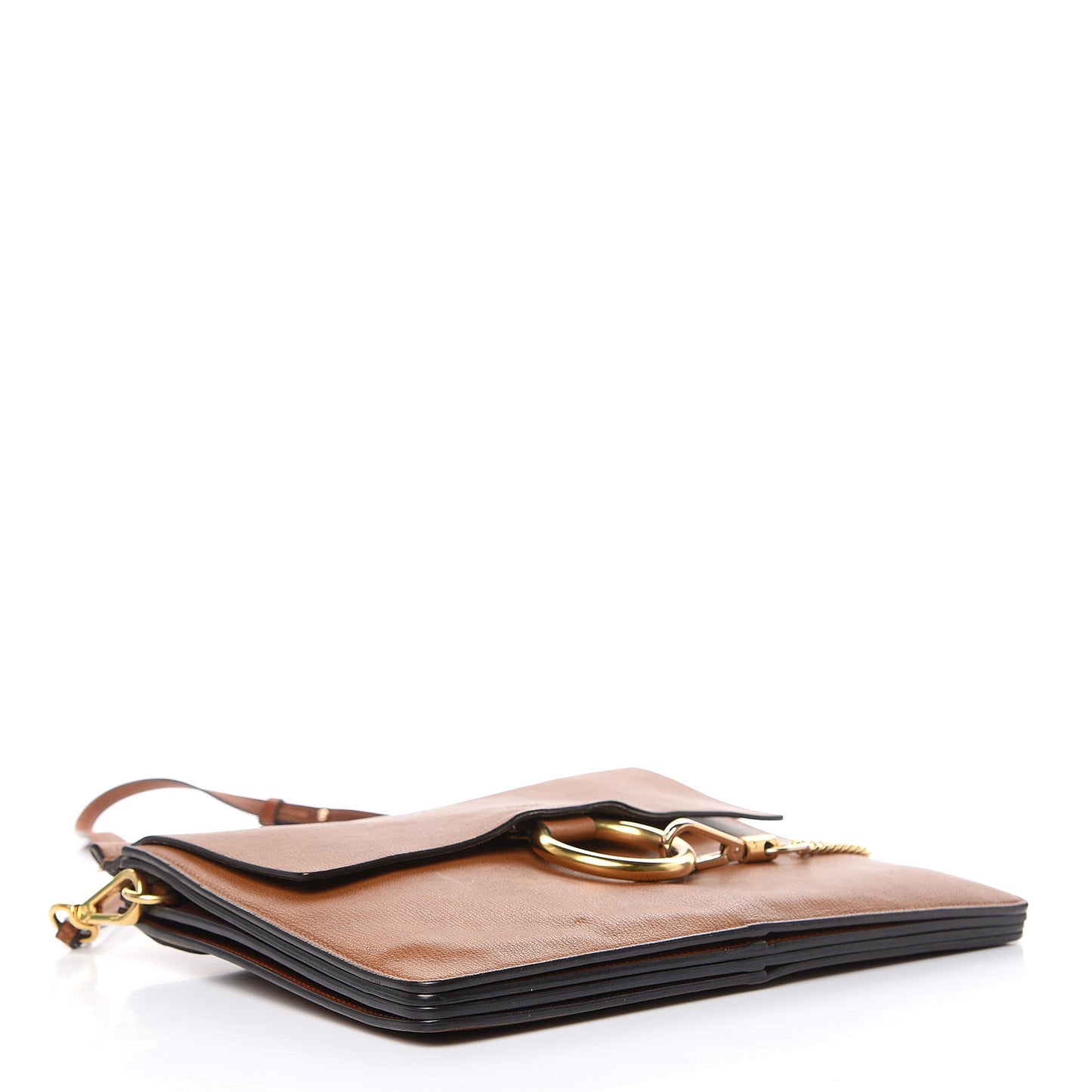 Goatskin Medium Faye Shoulder Bag Caramel
