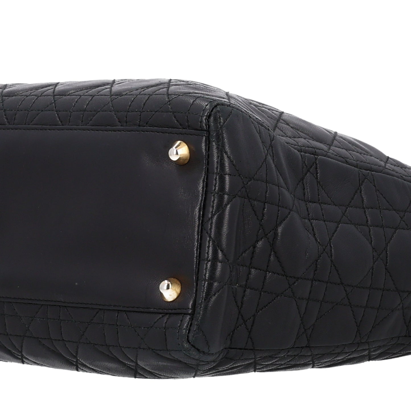 Lambskin Cannage Large Lady Dior Black