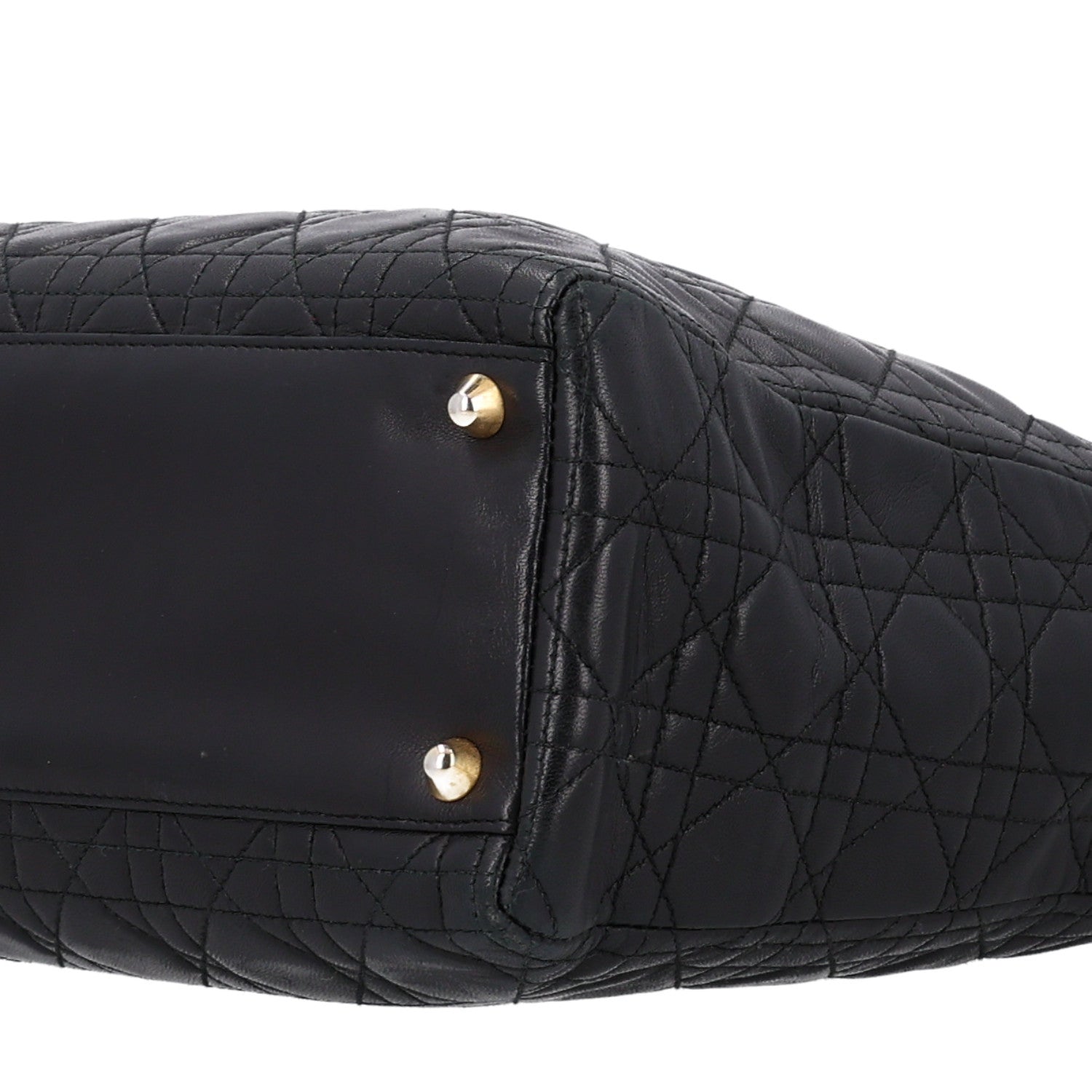 Christian Dior Lambskin Cannage Large Lady Dior Black 10 of 10