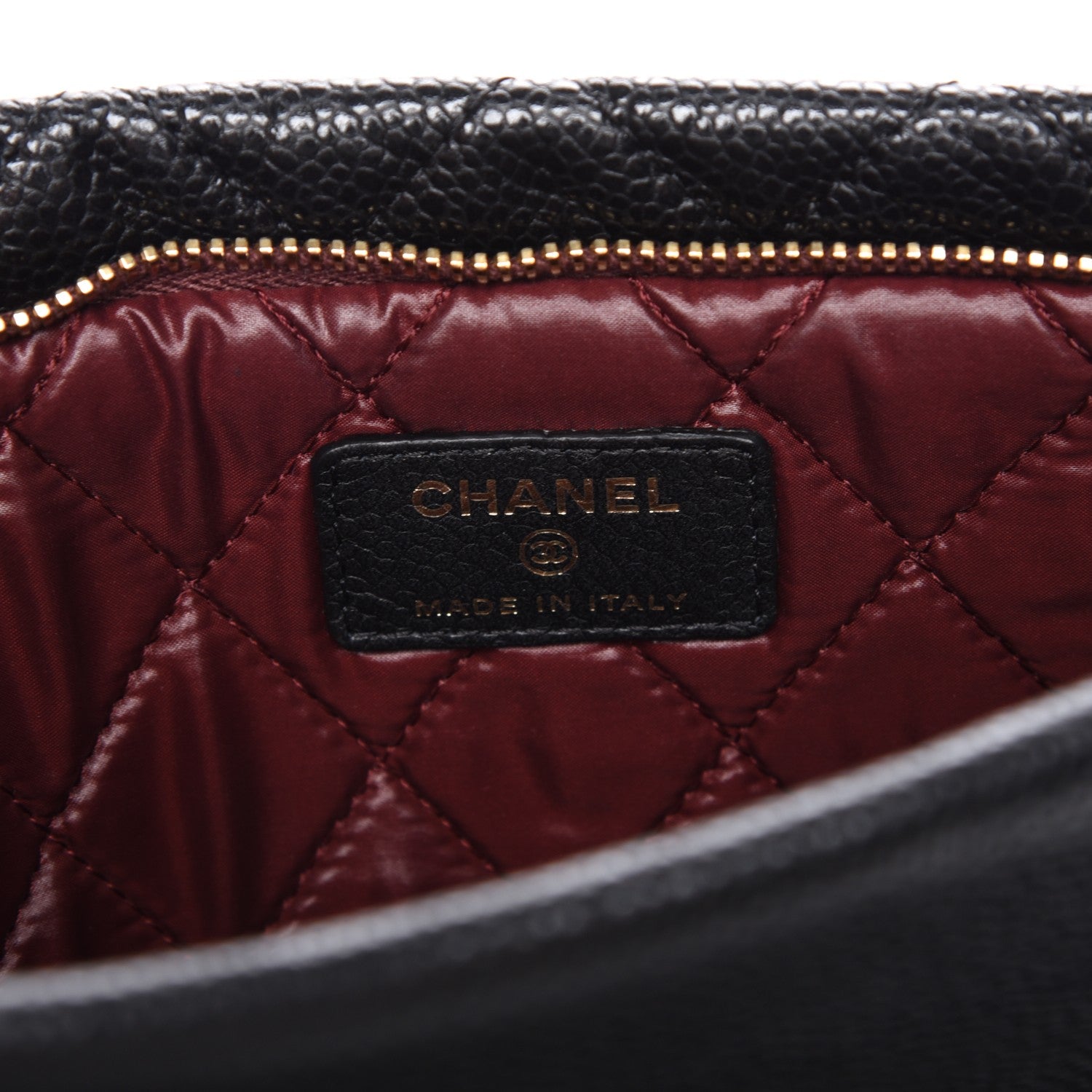 Chanel Caviar Quilted CC Beauty Clutch Black 6 of 9