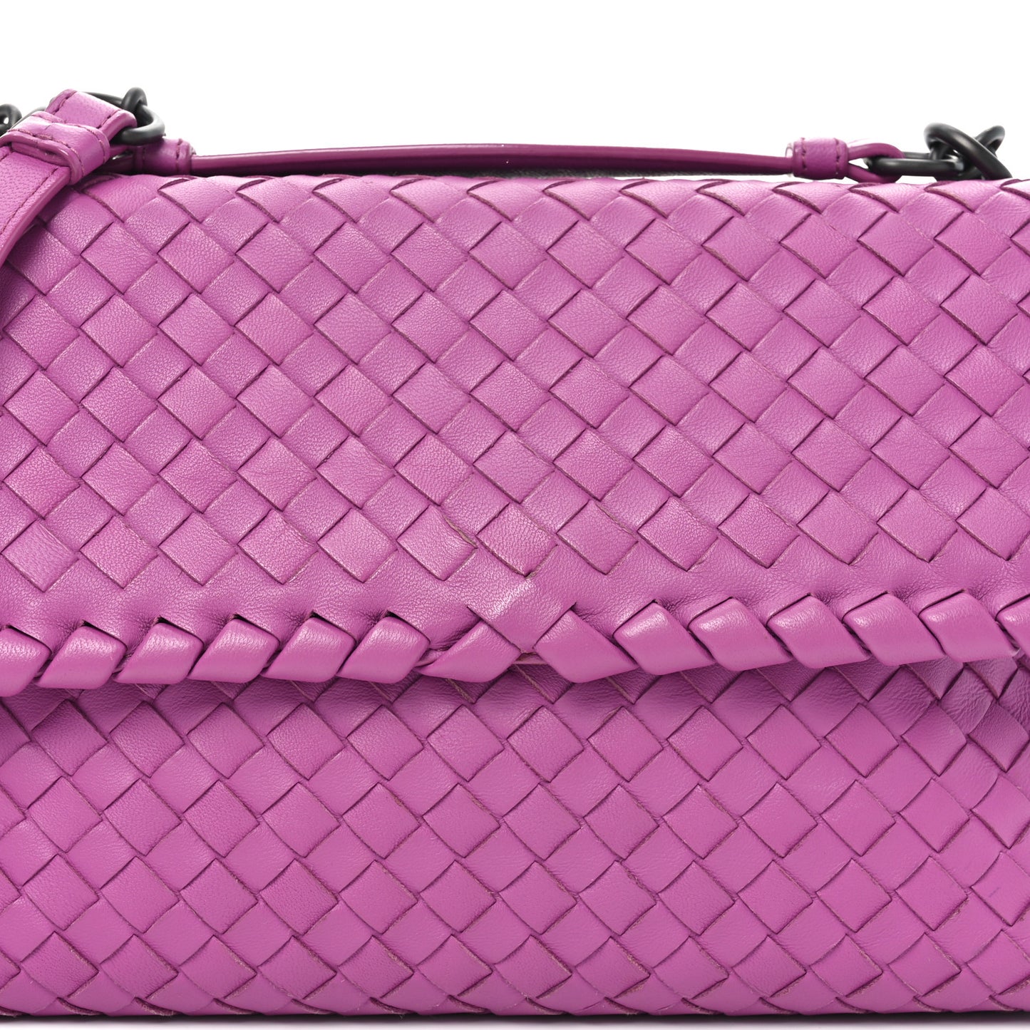 Nappa Intrecciato Baby Olimpia Shoulder Bag Peony
