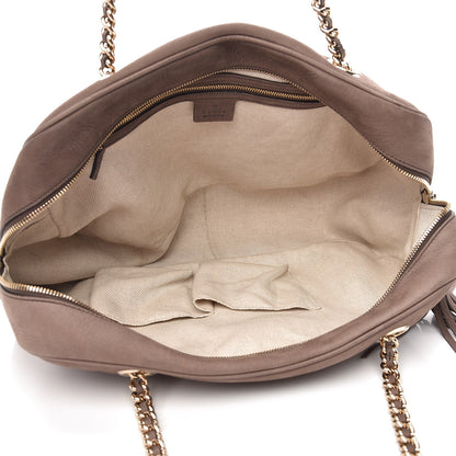 Gucci Vitello Range Medium Soho Bowler Grey Field 5 of 16