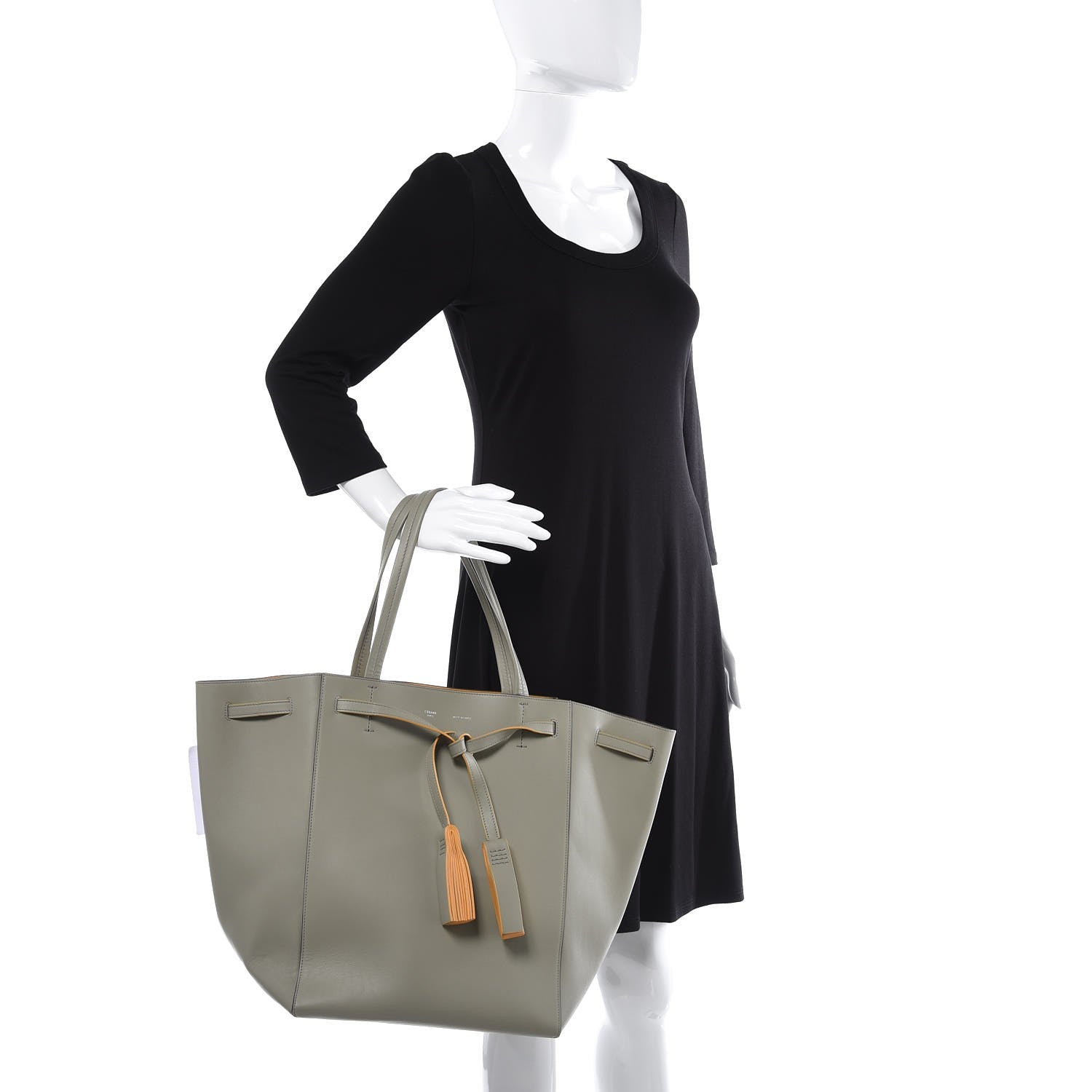 Celine Smooth Calfskin Medium Belt Cabas Phantom Arctic 2 of 7