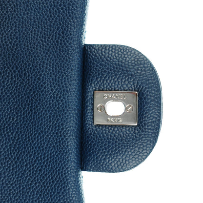 Chanel Caviar Quilted Casual Journey Flap Dark Blue 6 of 8