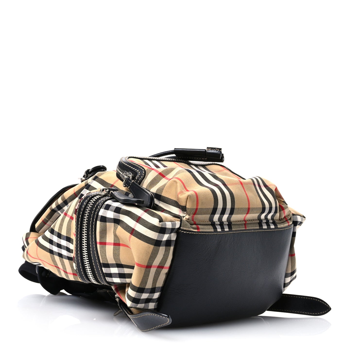 Canvas Vintage Check Medium Rucksack Backpack Antique Yellow