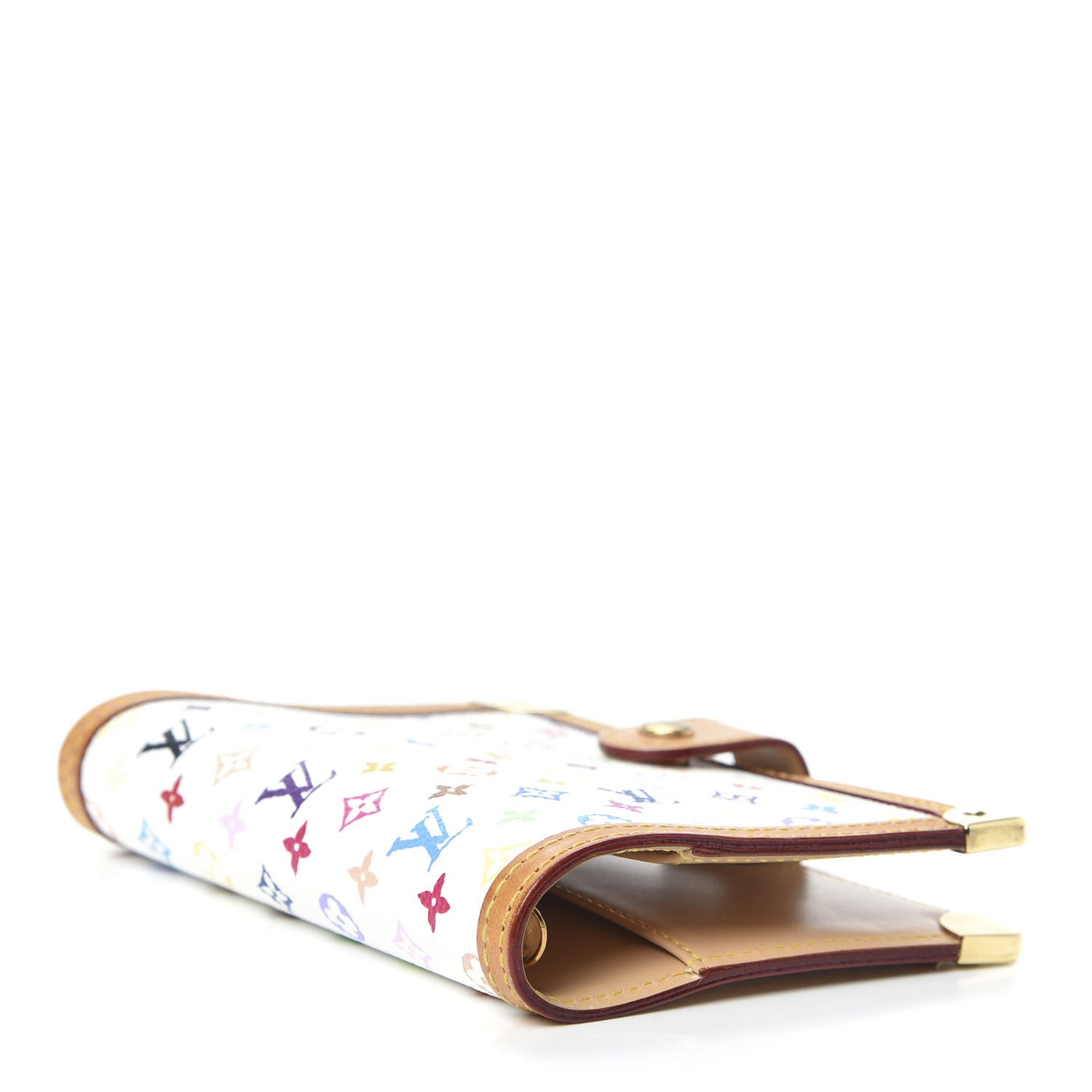 Louis Vuitton Monogram Multicolor Small Ring Agenda Cover White 4 of 7