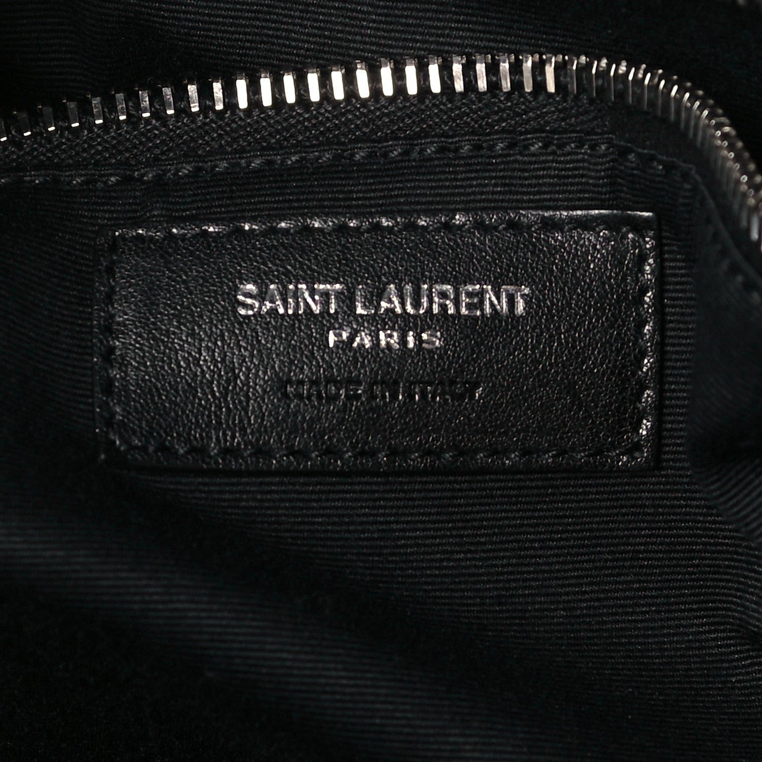 Saint Laurent Raffia Linen Calfskin Rive Gauche Tote Black 6 of 10