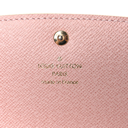 Louis Vuitton Damier Azur Emilie Wallet Rose Ballerine 6 of 7