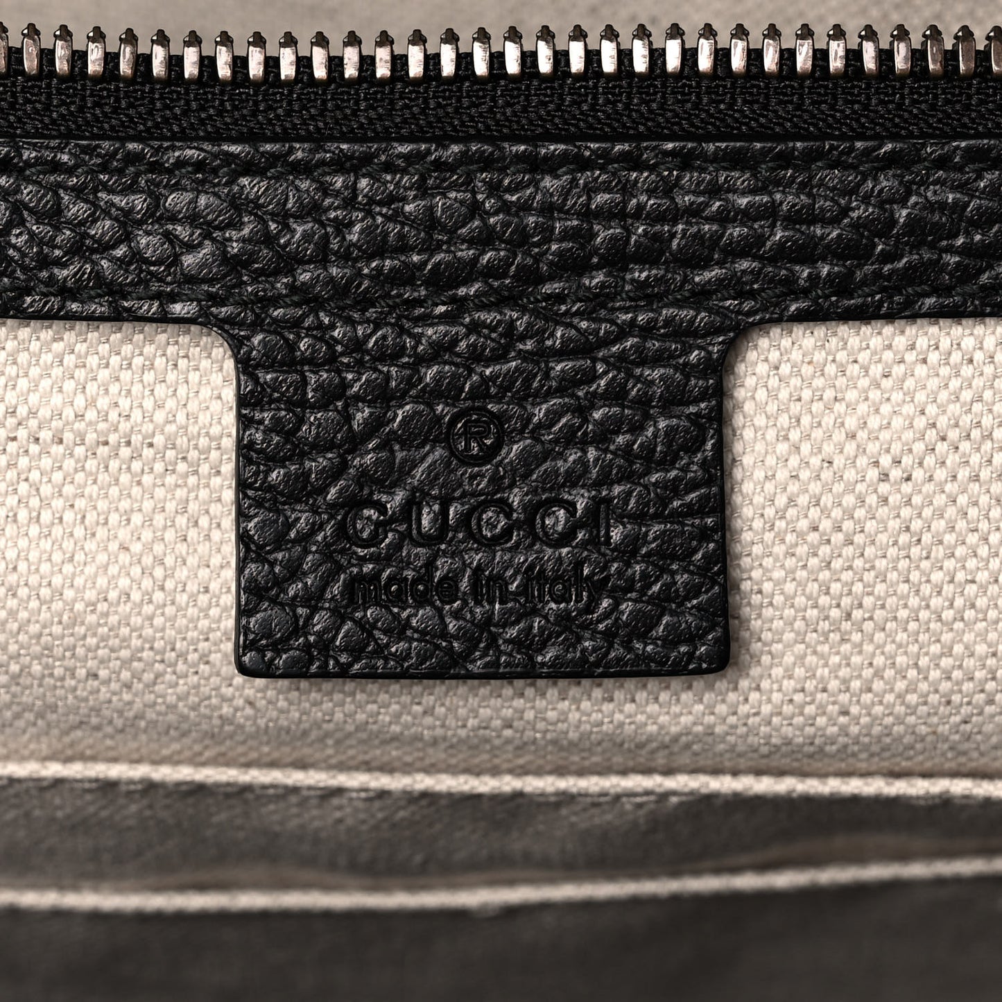 Dollar Calfskin GG Marmont Briefcase Black