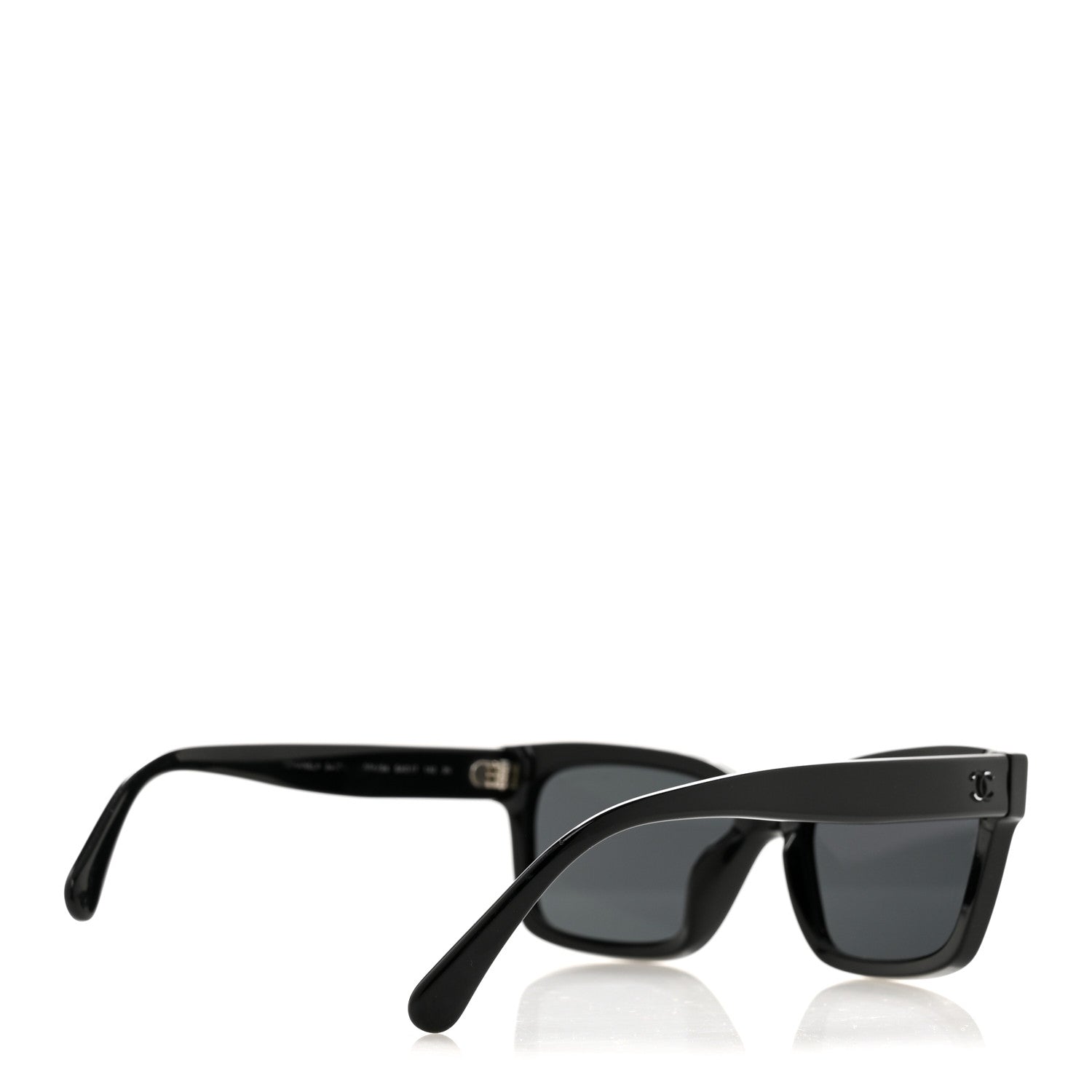 Chanel Acetate Square Sunglasses 5417 Black 4 of 7