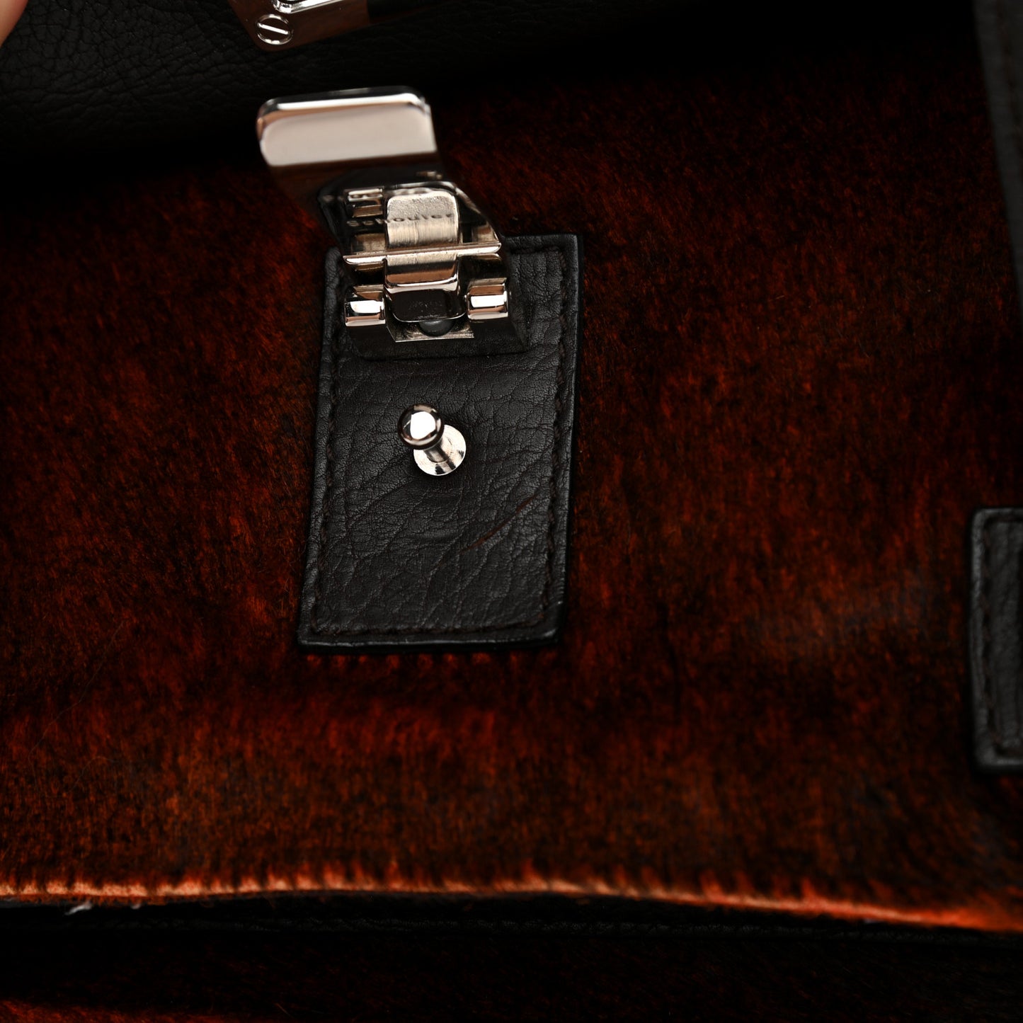 Calf Hair Leather PS1 Medium Satchel Chocolate