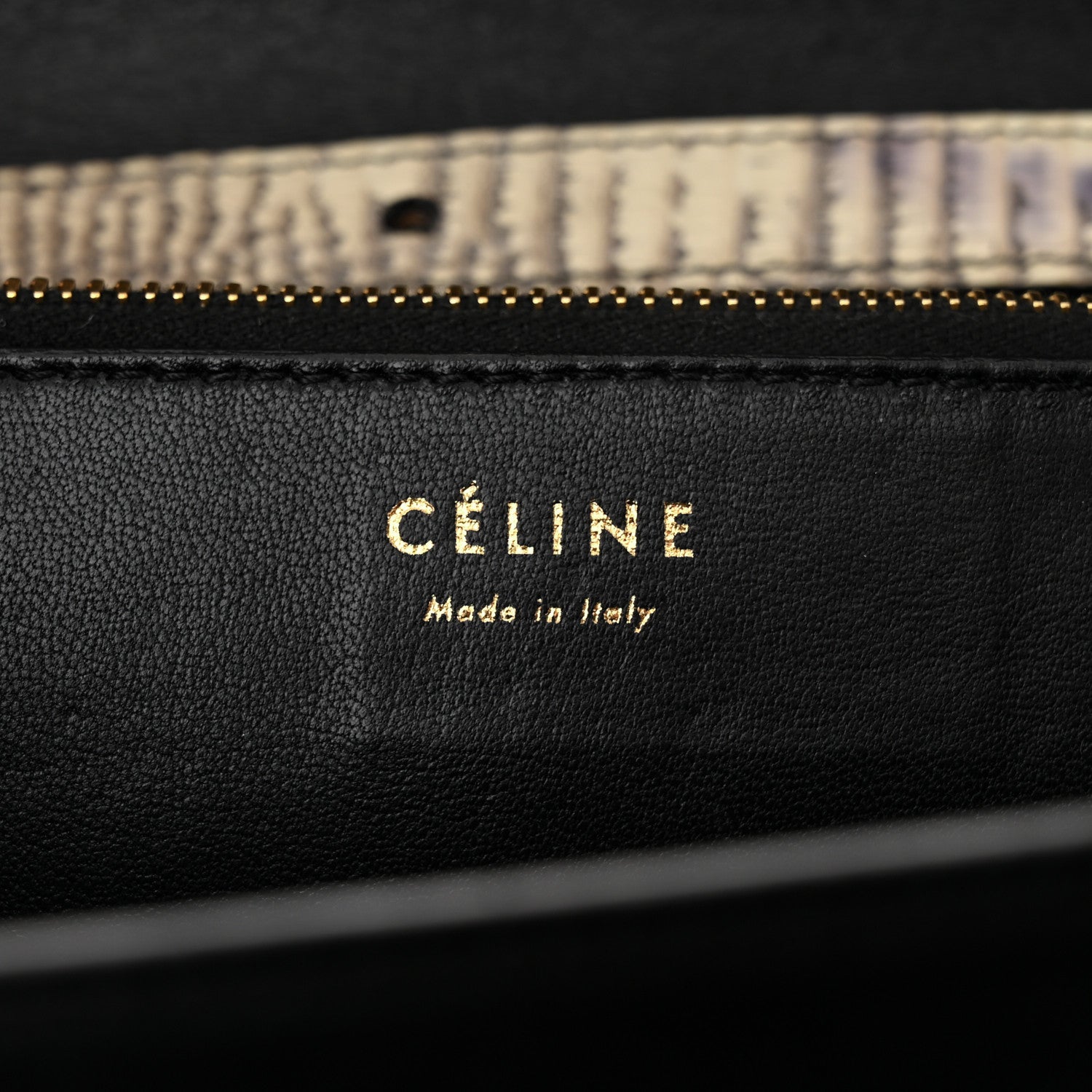 Celine Lizard Medium Classic Box Flap Bag Natural 6 of 12