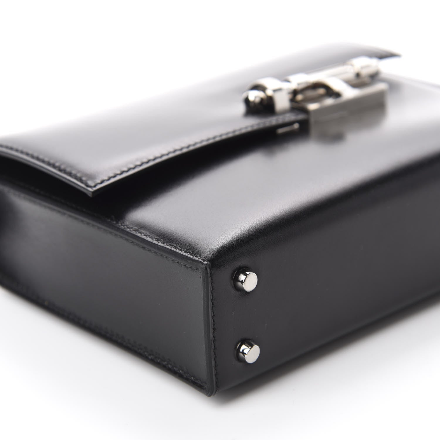 Hermes Box Mini Verrou Chaine Bag Black 6 of 11