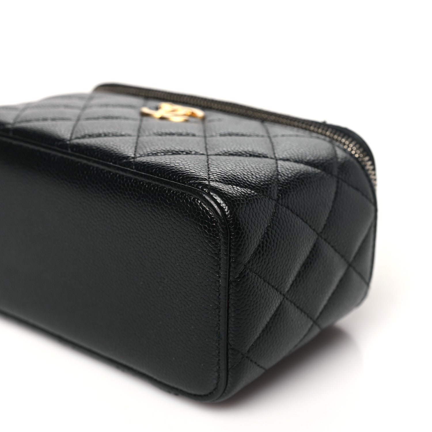 Chanel Shiny Caviar Quilted Pick Me Up Vanity Case Black 10 of 10