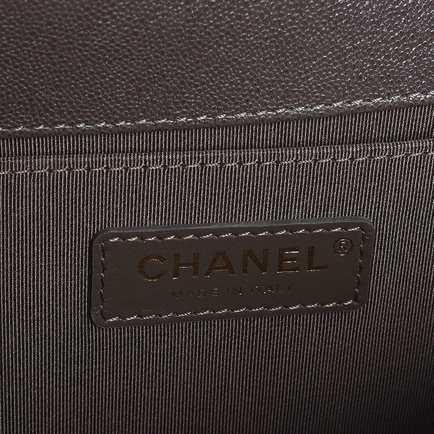 Chanel Caviar Quilted Medium Boy Flap Khaki 6 of 9