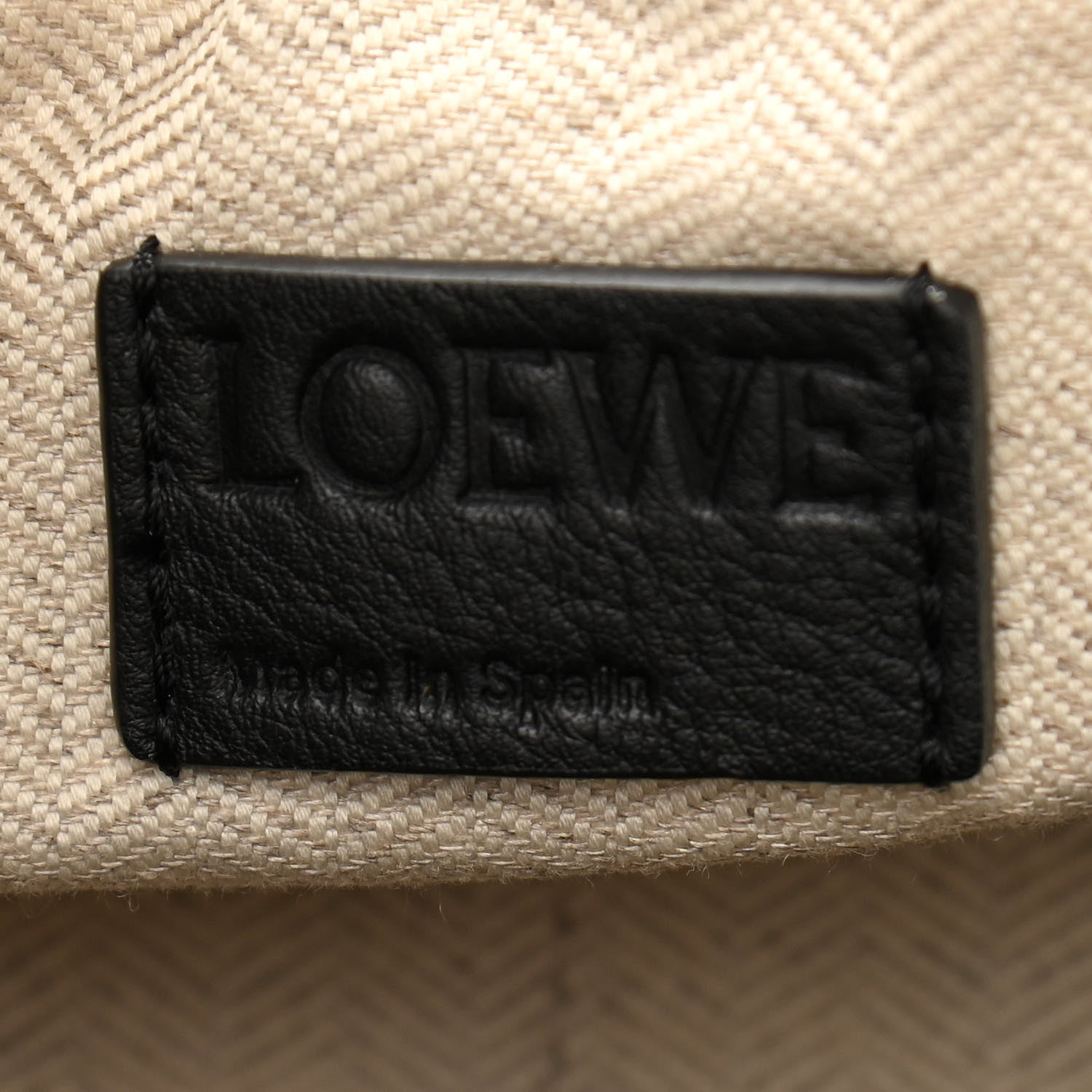 Loewe Grained Calfskin Medium Puzzle Bag Amber Light Oat 6 of 10