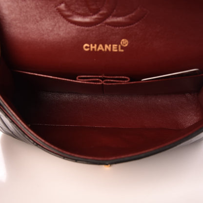 Chanel Lambskin Quilted Medium Double Flap Black 6 of 14