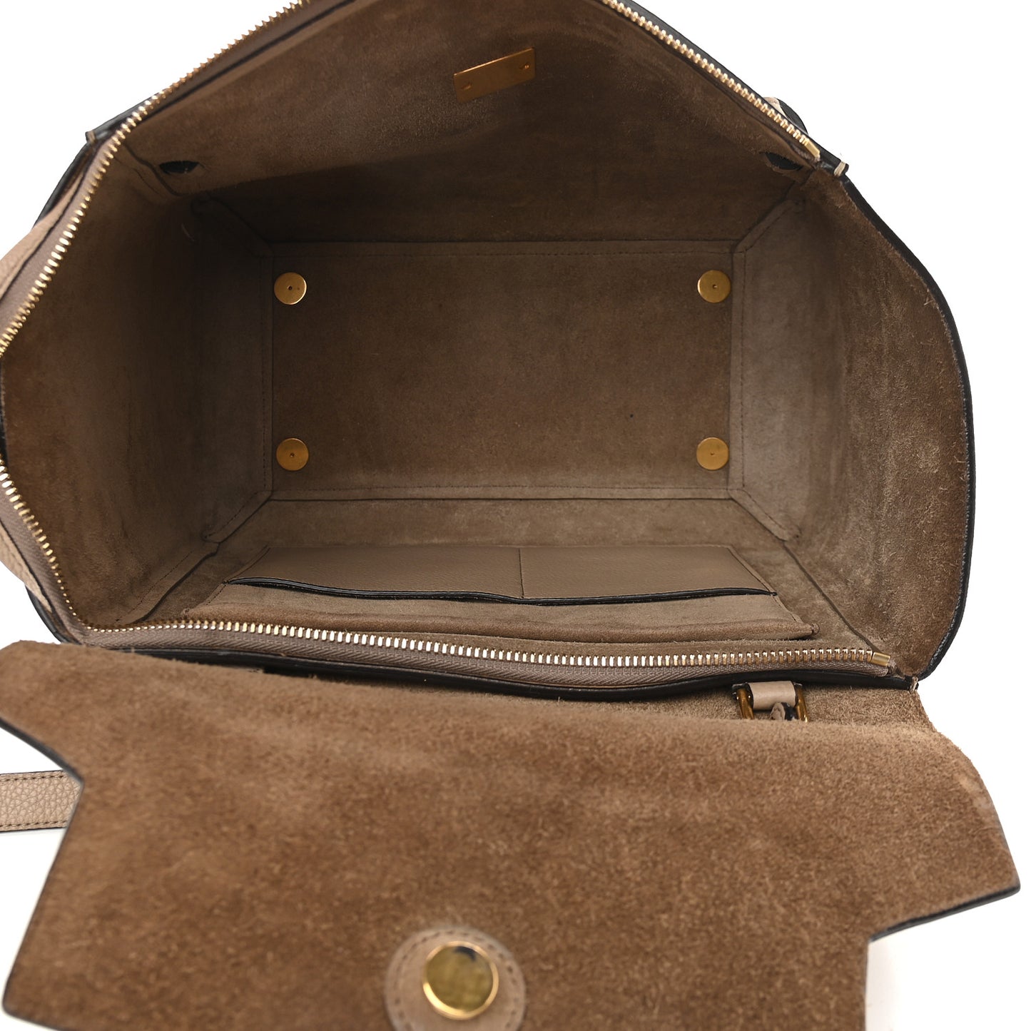 Grained Calfskin Mini Belt Bag Light Taupe