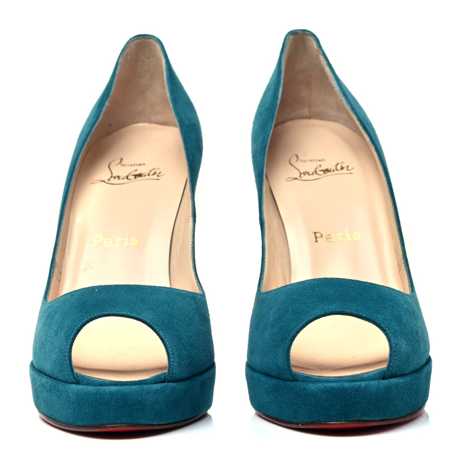 Suede Yoyo Zeppa 120 Pumps 38.5 Peacock