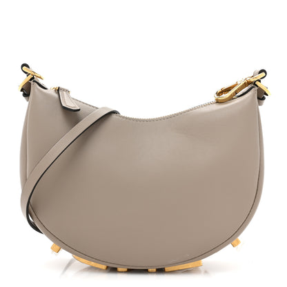 Fendi Vitello Grace Matte Mini Fendigraphy Hobo Bag Tortora 1 of 9