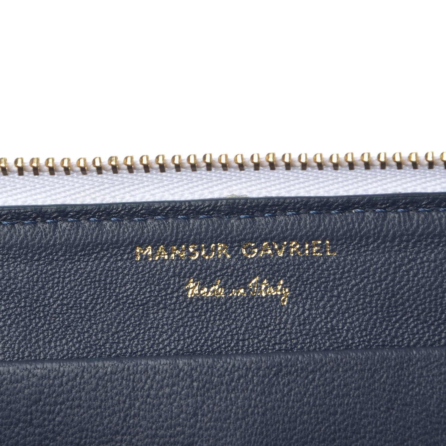 Mansur Gavriel Calfskin Continental Zip Wallet White 6 of 7