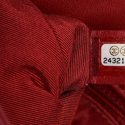 Chanel Lambskin Quilted Large CC Unchained Crossbody Red 8 of 10