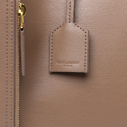 Saint Laurent Calfskin Large Shopping Tote Light Taupe 10 of 12