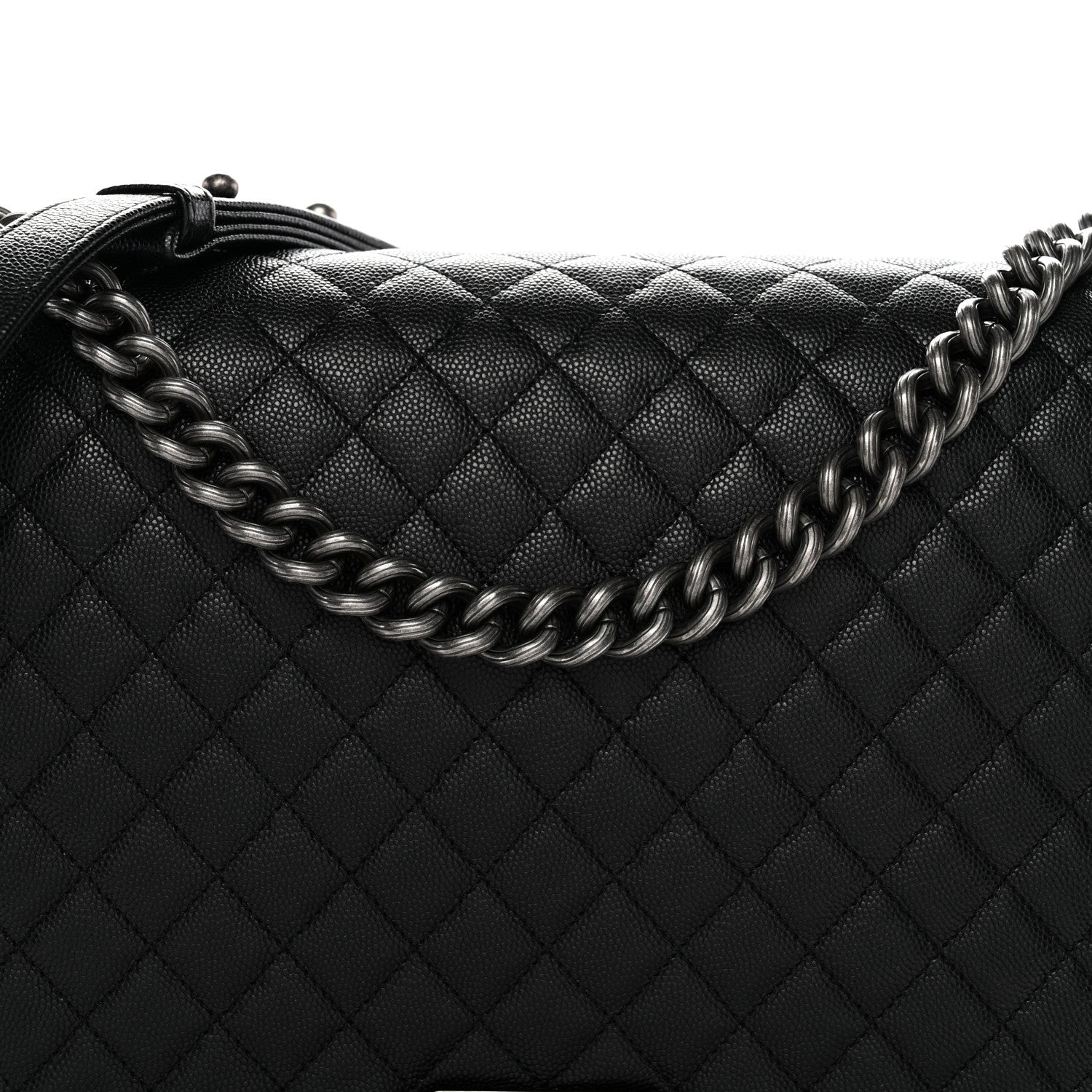 Chanel Caviar Quilted Large Boy Flap Black Black 9 of 11