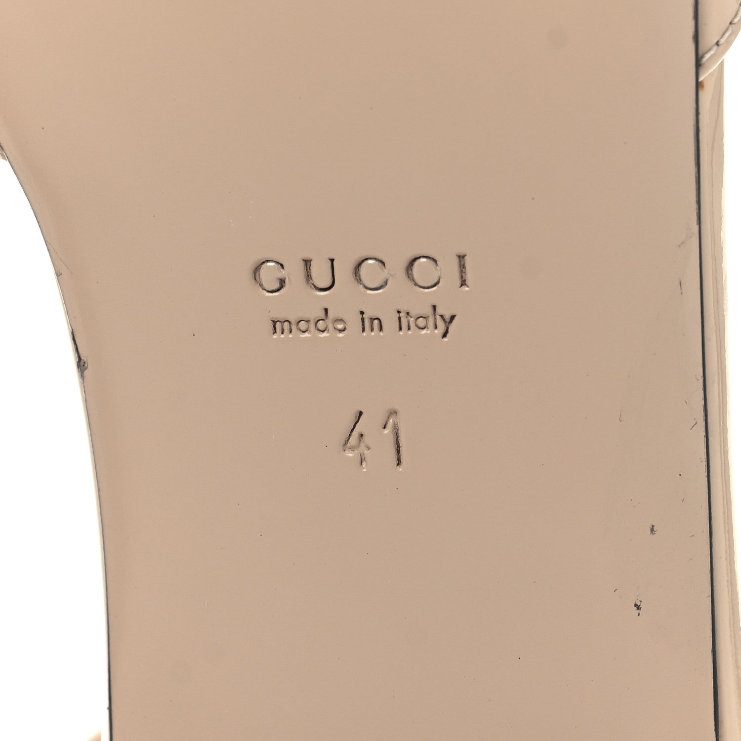 Gucci Vernice Crystal Double G Ballet Flat 41 Skin Rose 7 of 9