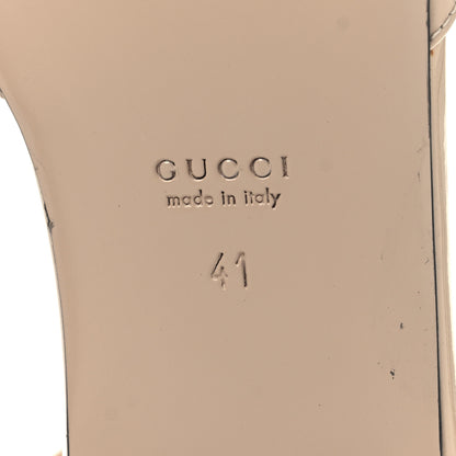 Gucci Vernice Crystal Double G Ballet Flat 41 Skin Rose 7 of 9