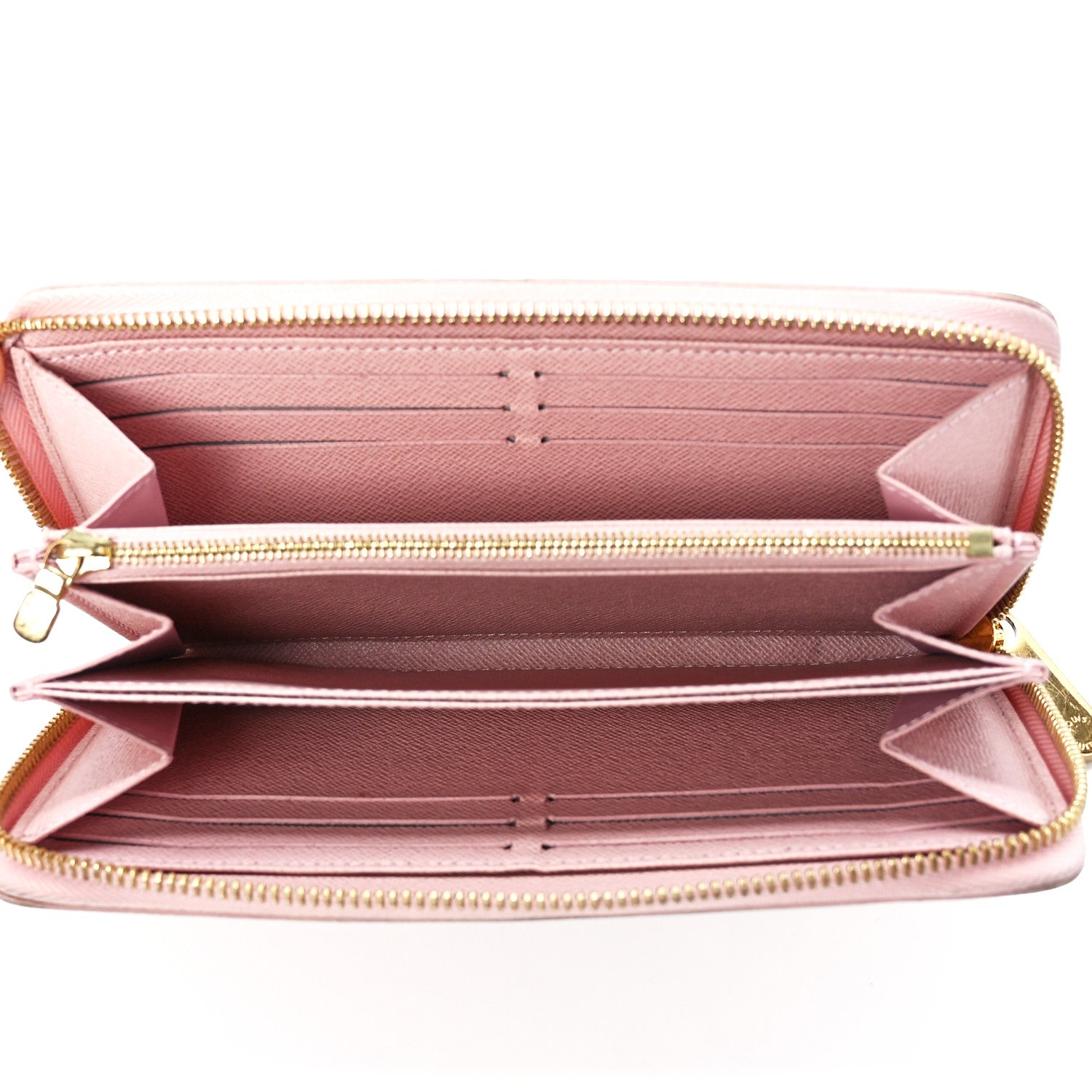 Louis Vuitton Damier Azur Zippy Wallet Rose Ballerine 5 of 10