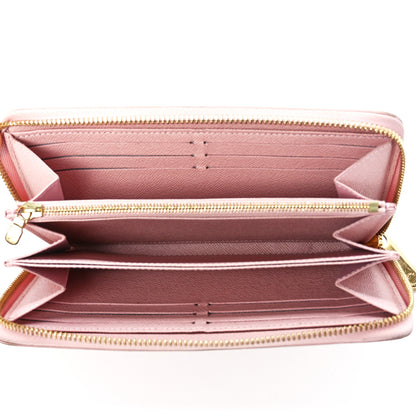 Louis Vuitton Damier Azur Zippy Wallet Rose Ballerine 5 of 10