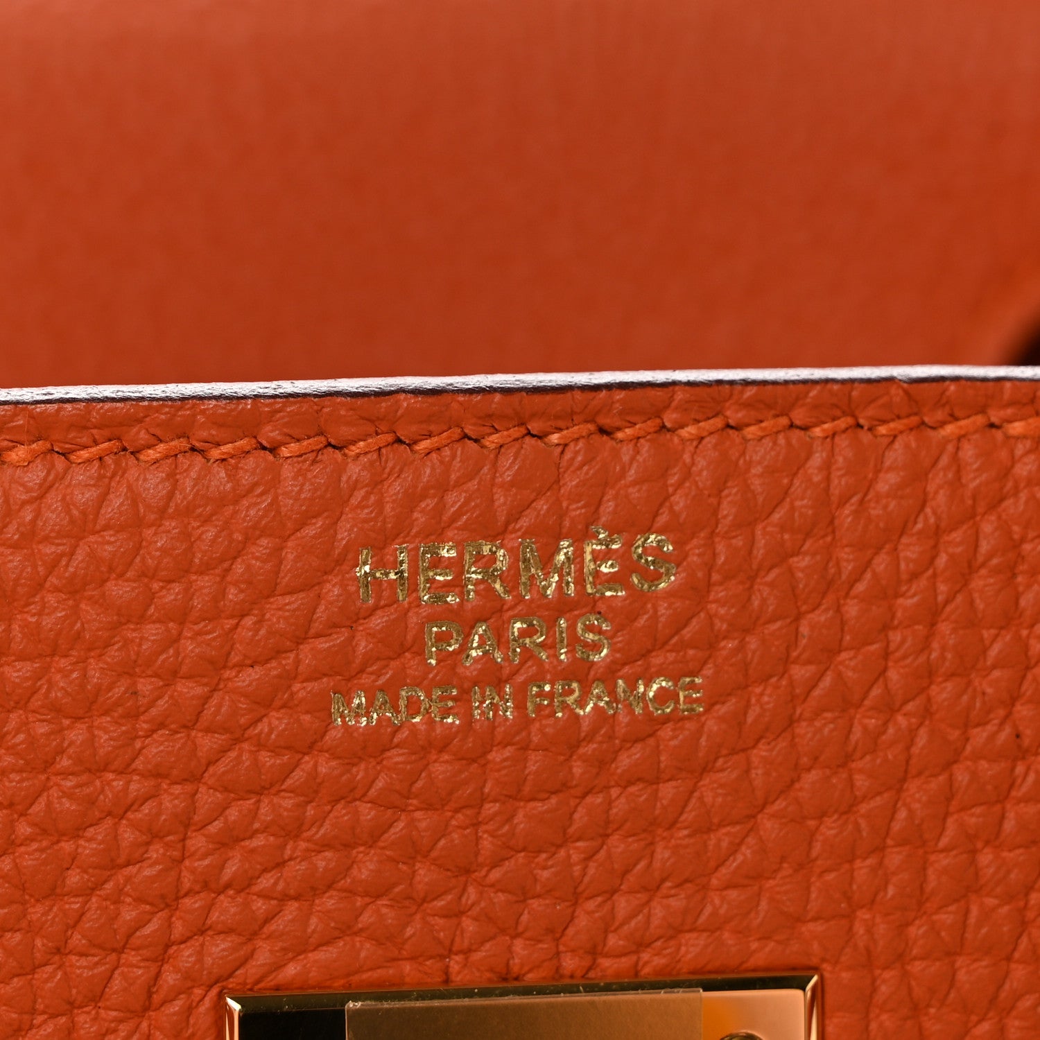 Hermes Togo Birkin 30 Orange 6 of 11