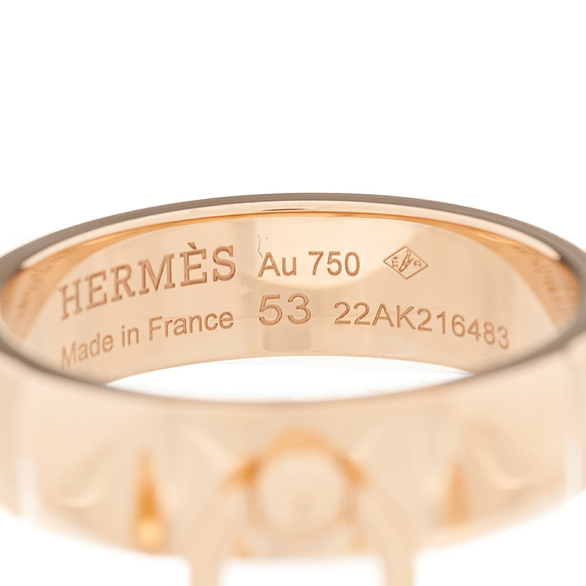 18K Rose Gold PM Collier De Chien Ring 53 6.5