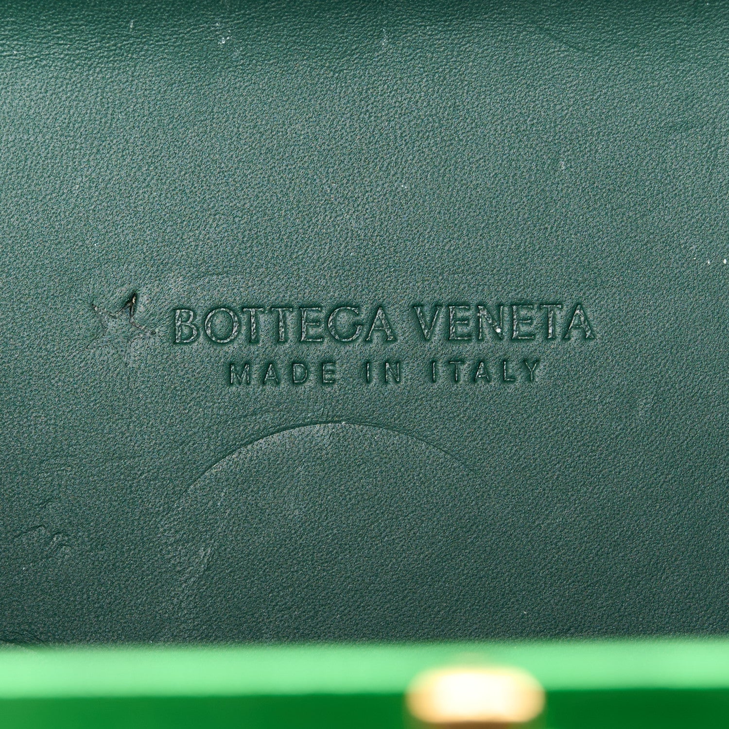 Bottega Veneta Metallic Intrecciato Minaudiere Knot Clutch Green 6 of 9