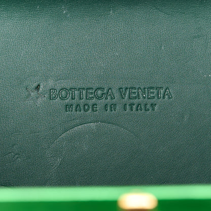 Bottega Veneta Metallic Intrecciato Minaudiere Knot Clutch Green 6 of 9