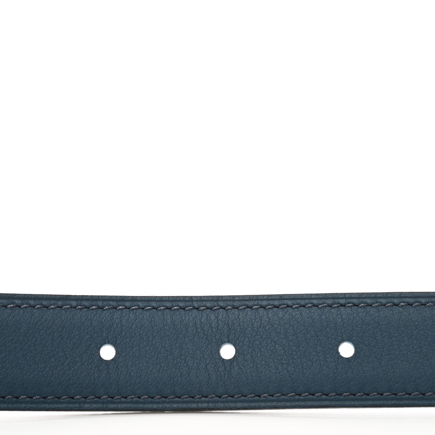 Epsom Swift Lizard Mini Constance H Belt 85 Navy Bleu Brume Ombre