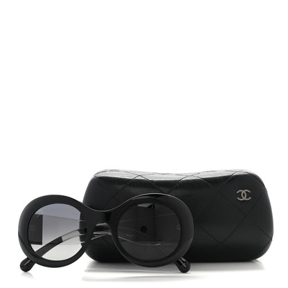Chanel Signature Oval Polarized Sunglasses 5265 Black 8 of 8