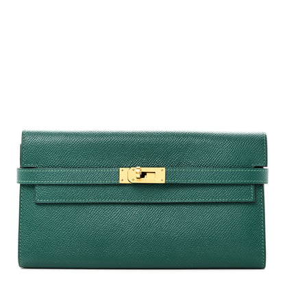 Hermes Epsom Kelly Longue Wallet Malachite 8 of 8